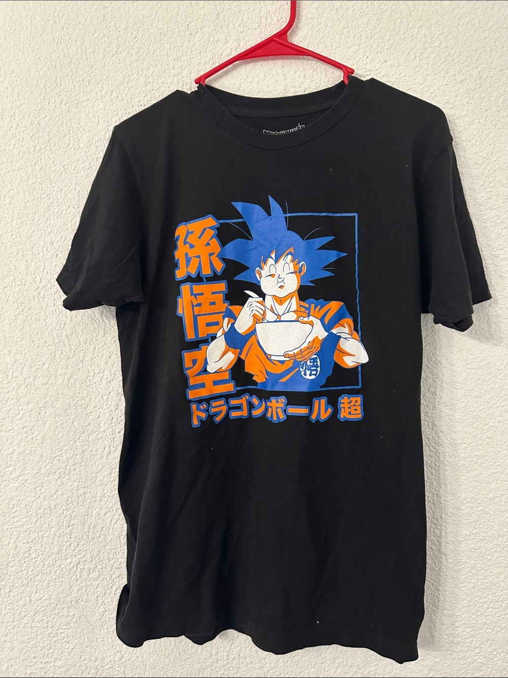 Dragon Ball Z Goku Graphic Tee - Black with Blue & Orange Print
